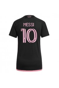 Inter Miami Lionel Messi #10 Voetbaltruitje Uit tenue Dames 2023-24 Korte Mouw